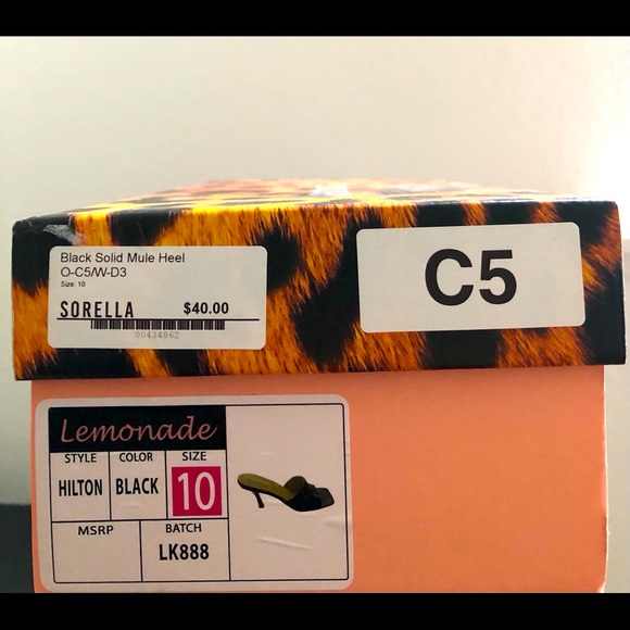 Solid black mule heel - Picture 3 of 3